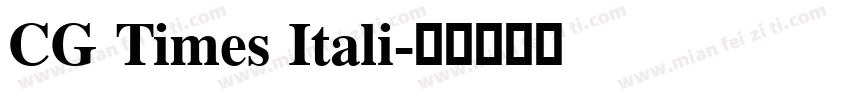 CG Times Itali字体转换